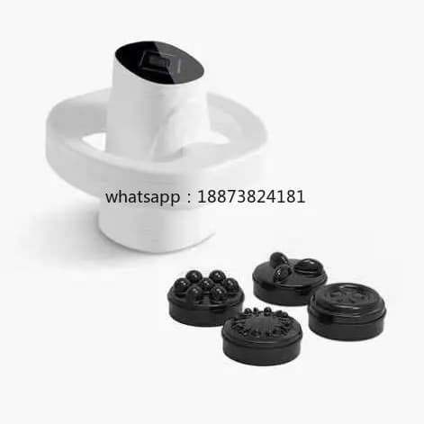 Powerful 4-Head Electric Fascia Massager Body Neck Therapy Massage Machine Gun with Brushless Motor Relax Back Shoulder Muscles