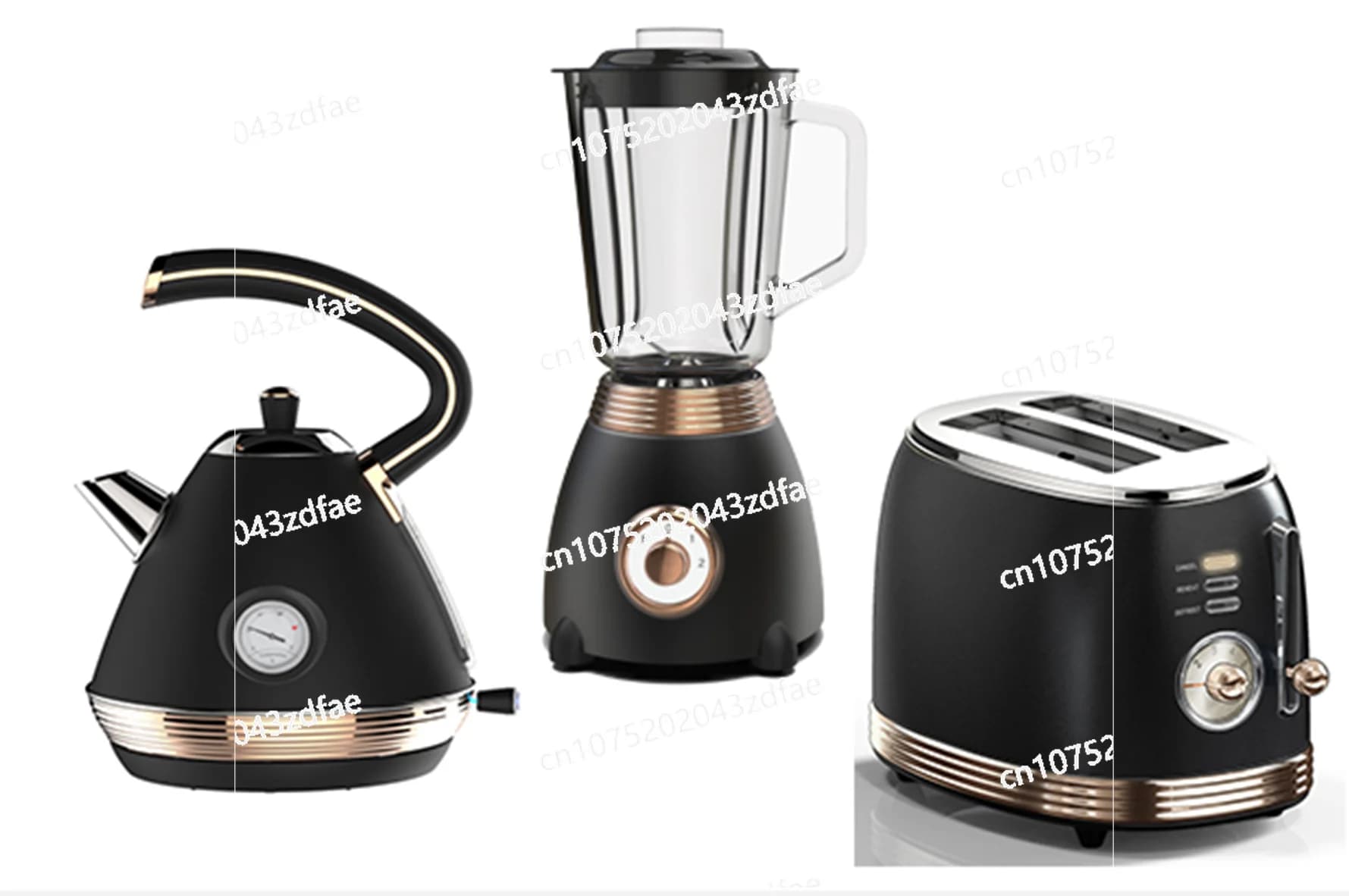 Elettrodomestici unici bollitore e tostapane set frullatore Nordic Fast Boil Jug Bollitore Finitura opaca 3000w 1,7 L bollitore set colazione
