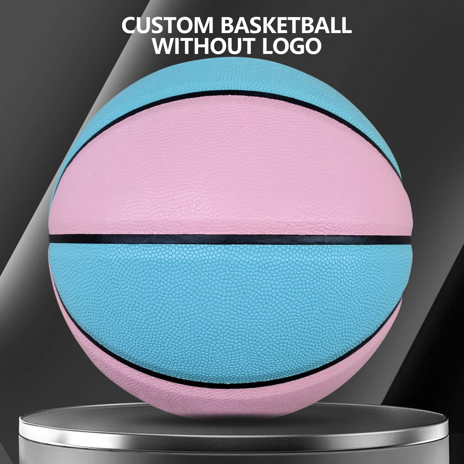 Pallacanestro senza logo Taglia ufficiale 6/7 Palla da allenamento resistente all'usura in morbida pelle composita antiscivolo per interni ed esterni per uomo donna