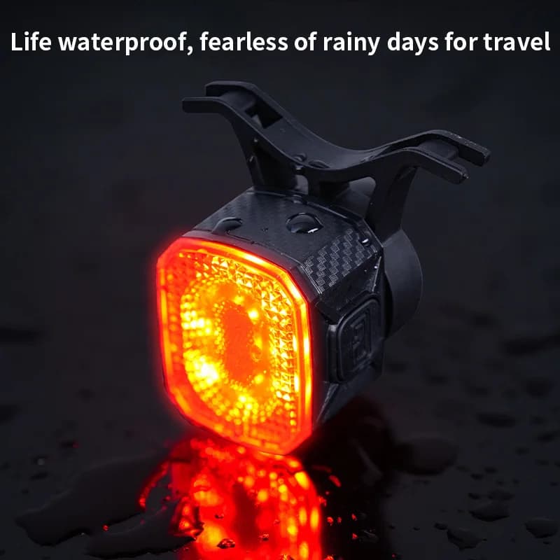 ESLNF Sensing Intelligent Smart Light Brake Rechargeable Lamp Rear Sensor Bicycle Cycling Tail light for MTB Bike Accessories