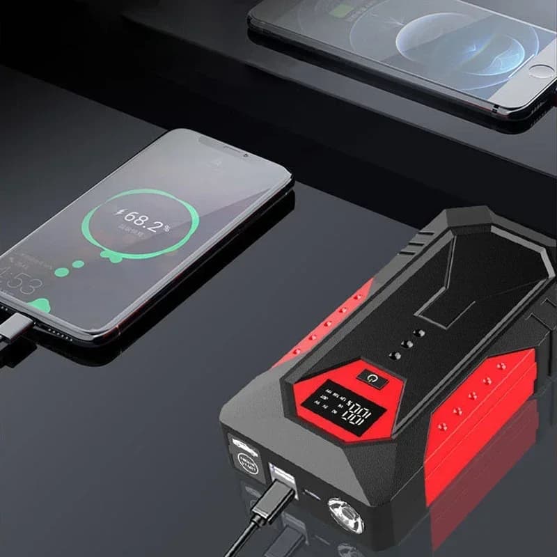 Avviatore professionale per auto da 18000 mAh: versatile power bank portatile da 12 V e booster di emergenza per tutte le auto a benzina/diesel