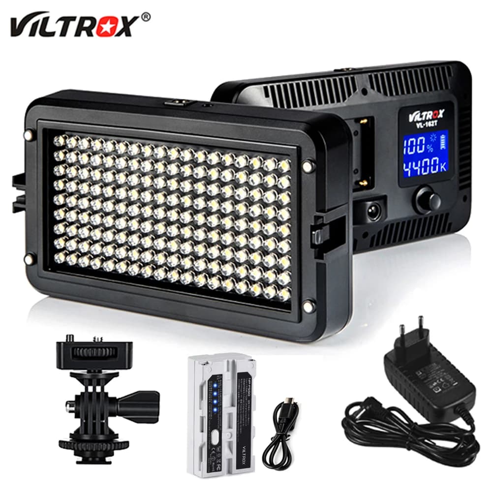 Viltrox VL-162T 3300-5600K LED Video Lighting CR95 + Two Color Dimmable Photo Studio Filling Light for Canon Nikon Sony DSLR DV