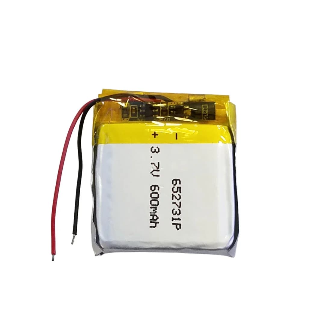 Batteria al litio 652731X compatibile 653030 per altoparlante Bluetooth Dash Cam 600mAh 3.7V