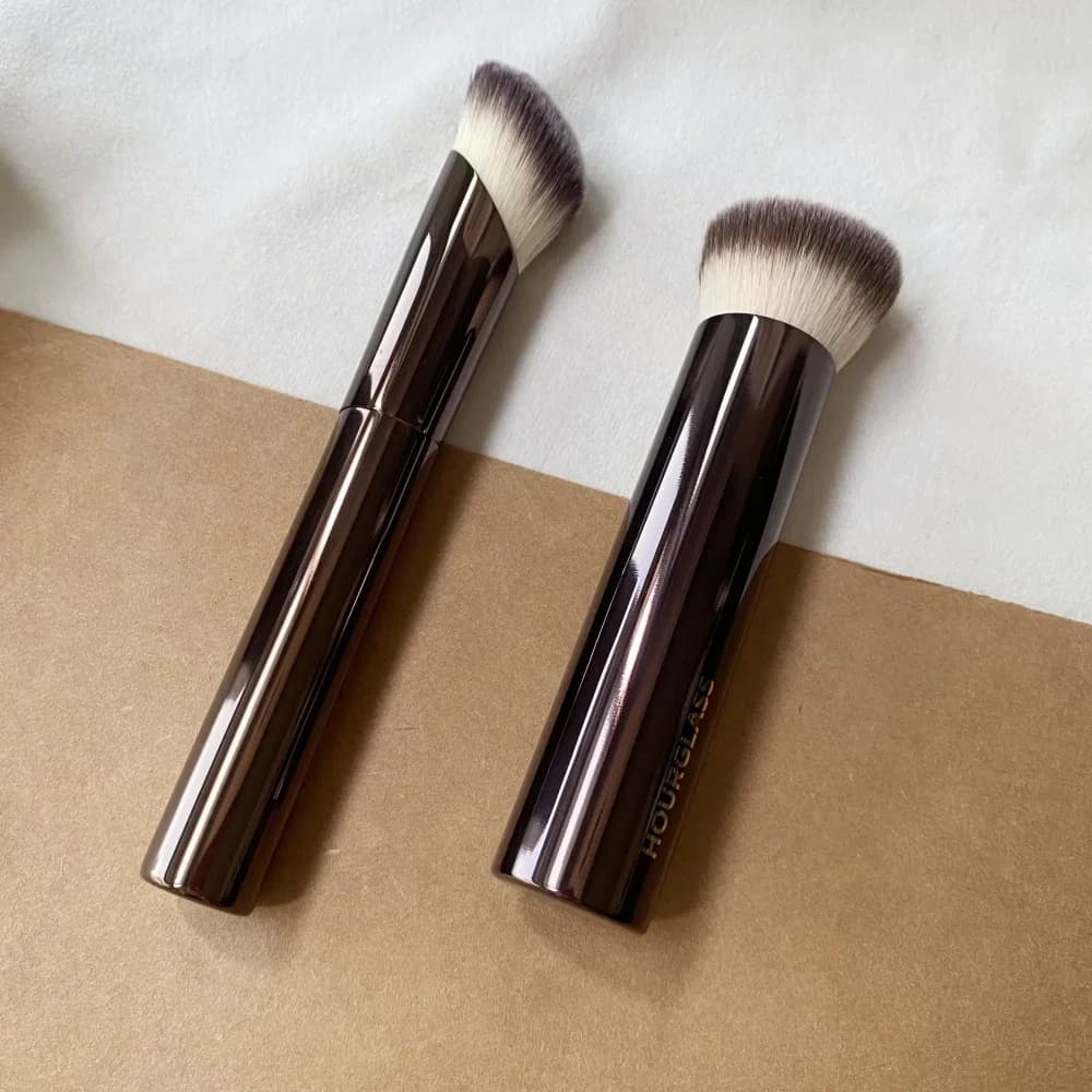 hourglass Ambient Soft Glow Foundation Brush Slanted Soft Hair Liquid Cream Foundation Contour Cosmetic Makeup Beauty Tool