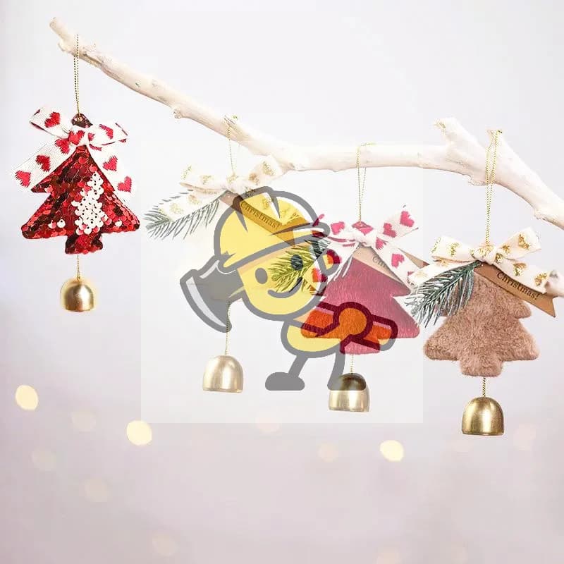 Christmas Tree Hanging Bell Decorative Doorbell Christmas Wind Chime Gift Suitable For Home Decoration Holiday Decoration
