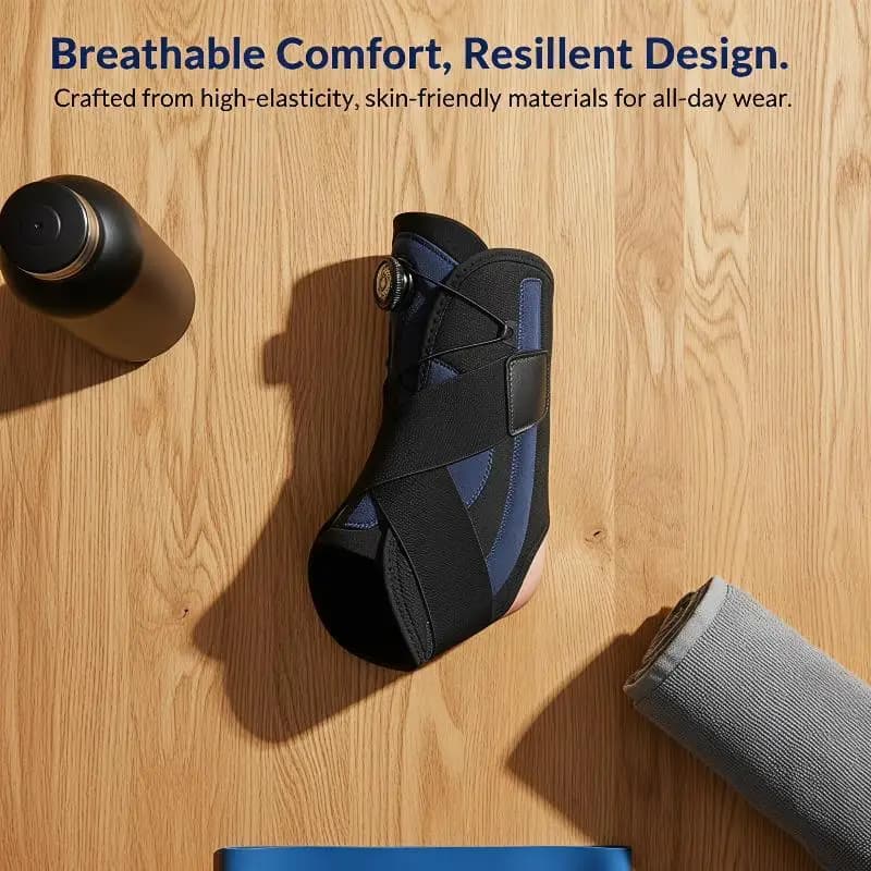 1Pcs Adjustable Rotating Buckle Ankle Support Sleeve Compression Strap Double Side Spring Support Running Basketball