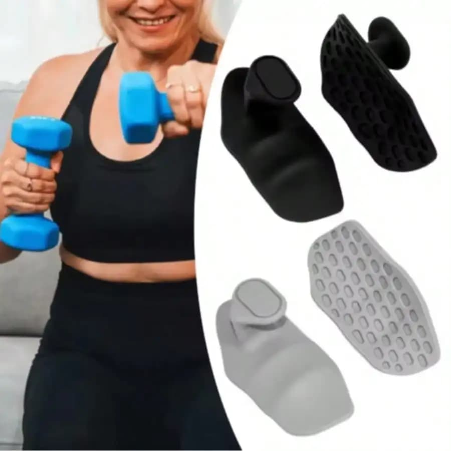 2 Guanti in Silicone Neri Antiscivolo e Antisudore per Protezione da Calli, Ideali per Allenamento con Bilanciere, Manubri, Potenziamento Muscolare e Sport Fitness