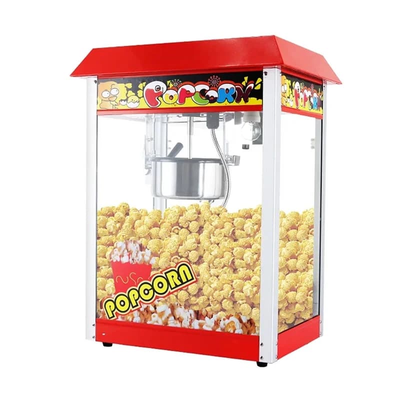 Factory Hot Sales Red Roof Commercial Corn Making Maker Customized 8Oz Kettle Popcorn Hine