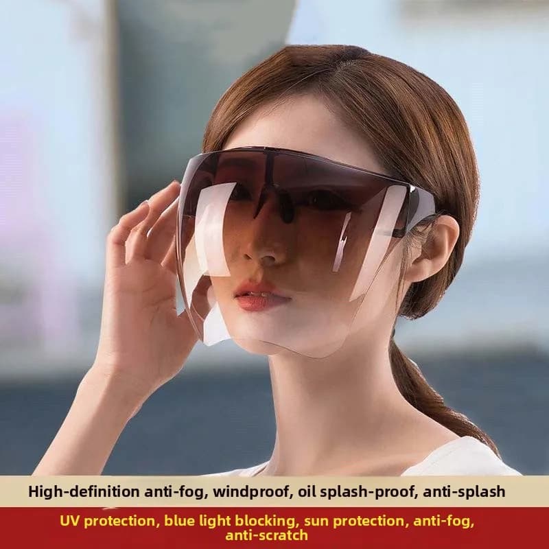 Occhiali Protettivi Anti-UV ad Alta Definizione Antinebbia per Ciclismo, Maschera Integrale Antivento, Protezione per gli Occhi