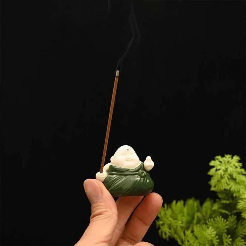 Ceramic / Resin Zongzi Incense Holder Traditional Mini Incense Stick Burner Zen Style Ancient Style Aromatherapy Ornament