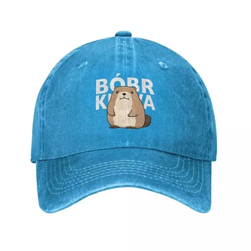 Classic Cute Poland Beaver Bober Meme Baseball Cap for Men Women Polish Bobr Trucker Hat Golf Adjustable Fit Caps