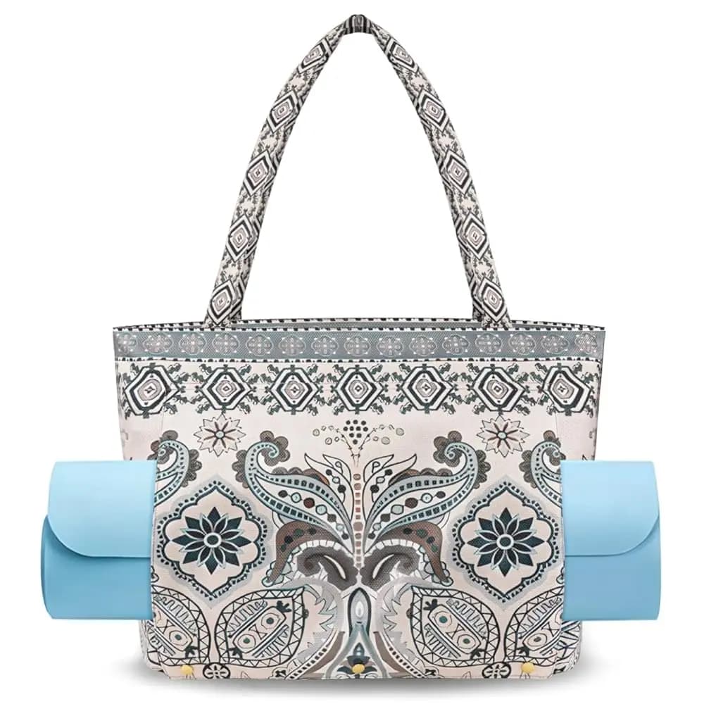 Borsa per Tappetino Yoga, Borse e Tracolle per Yoga, Adatta a Tutti i Tuoi Oggetti, Borsa Tote per Yoga con Tasca con Cerniera, Tracolla per Tappetino Yoga, Borsa per Pilates