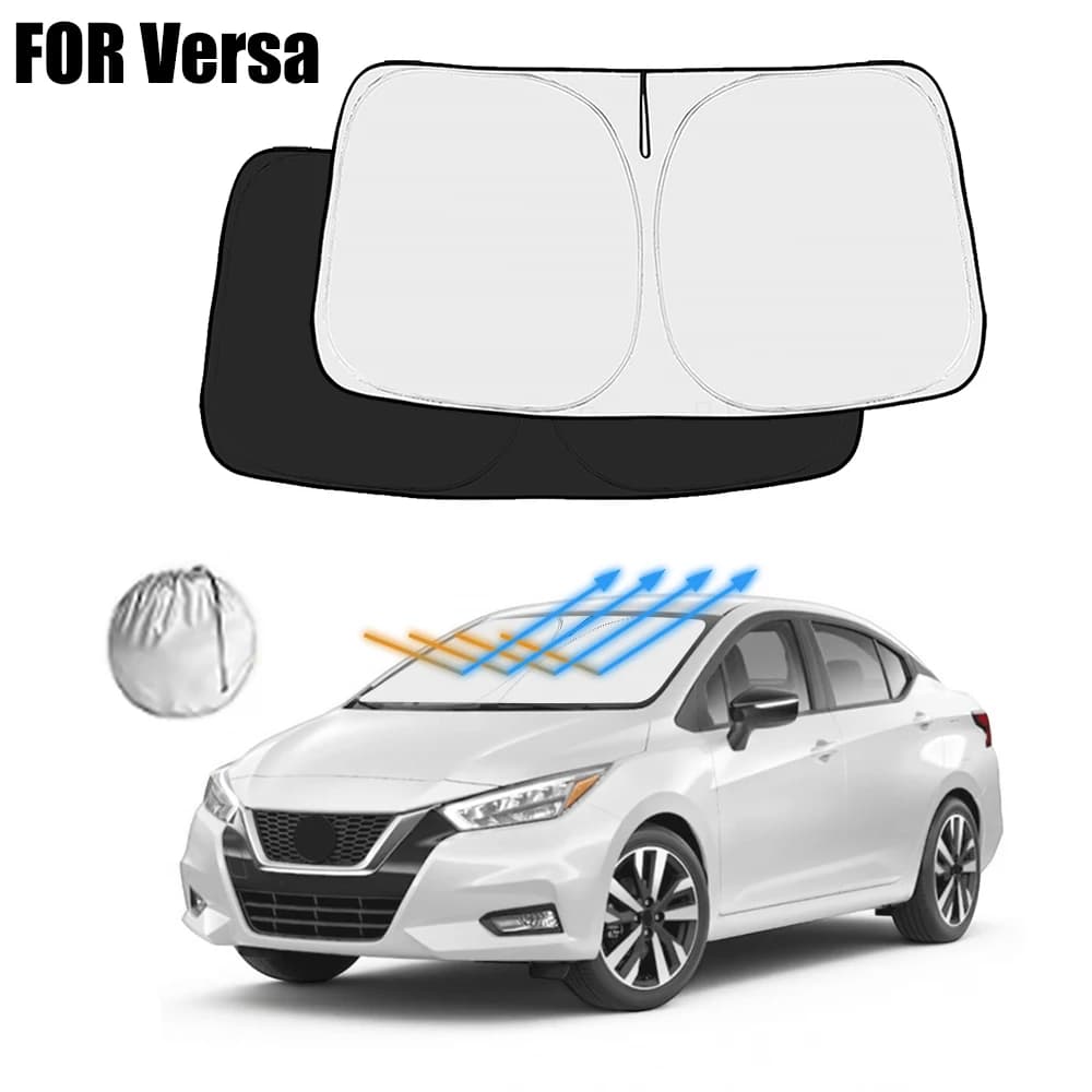 Per Nissan Versa 2020-2021 2022 2023 2024 2025 Auto Parabrezza Parasole Copertura Finestra Anteriore Parasole Visiera Auto Protezione UV