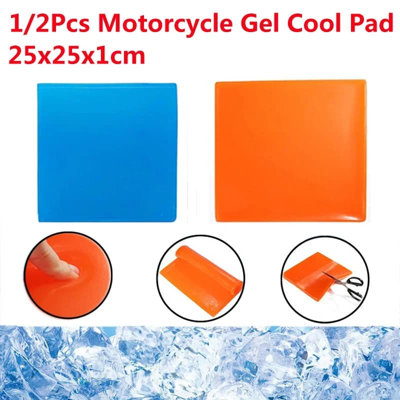 1/2 pieces 25x25x1CM DIY Modified Motorcycle Seat cushion gel pad shock absorption comfortable fresh mat for motorcycle car chair