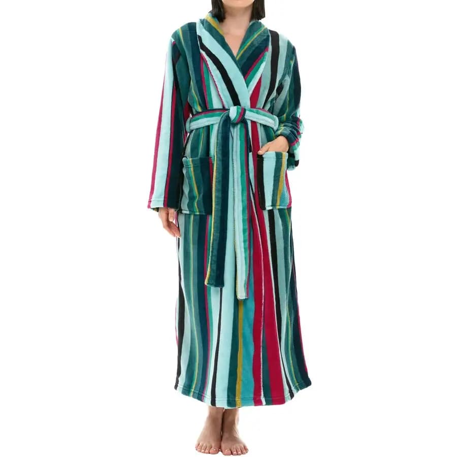 Women's bathrobe, long fleece for winter, strong sizes