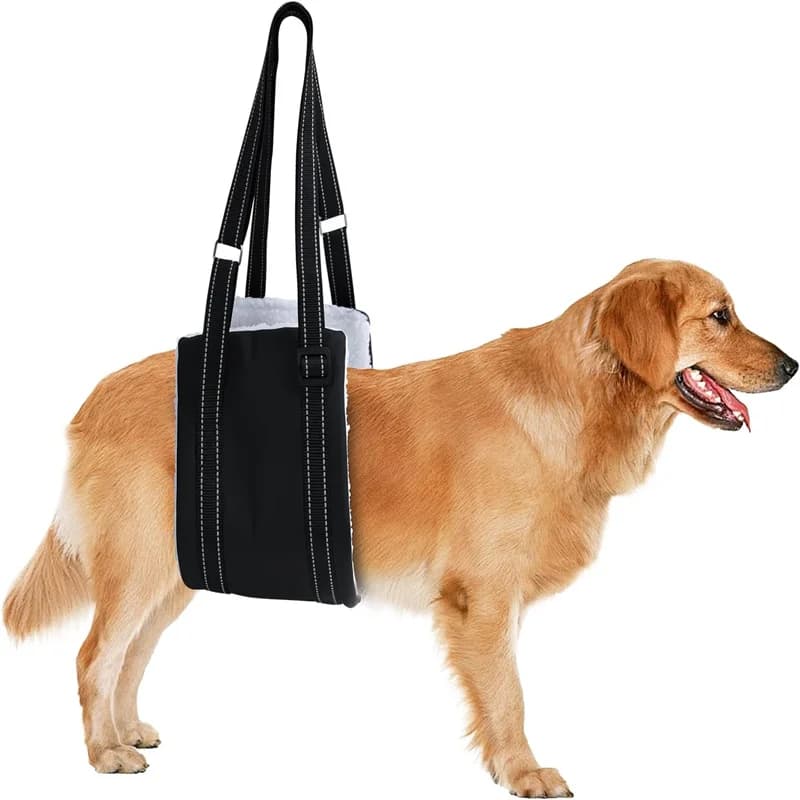1PC Dog Lifting Harness Adjustable Senior Dog Support Sling For Back Legs For Canine Aid And Old Dog Ligament Rehabilitation.