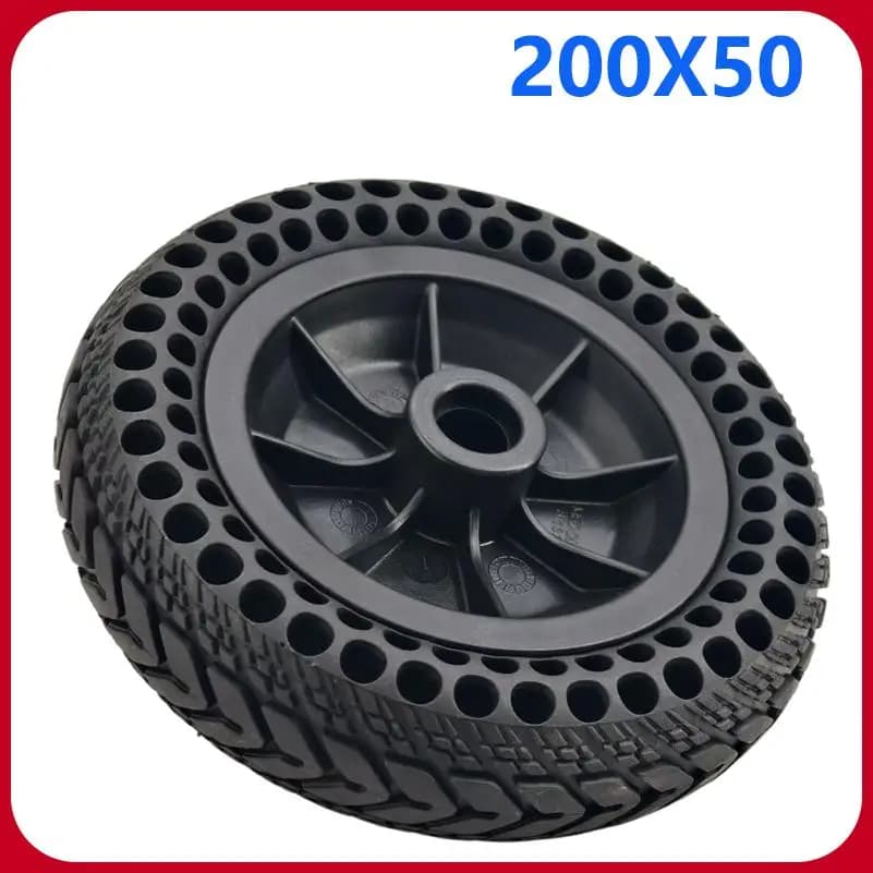 8 Inch Solid Tyre with Hub 200x50 for Electric Scooter Wheelchair No Inflation Part Whole Wheel Durable