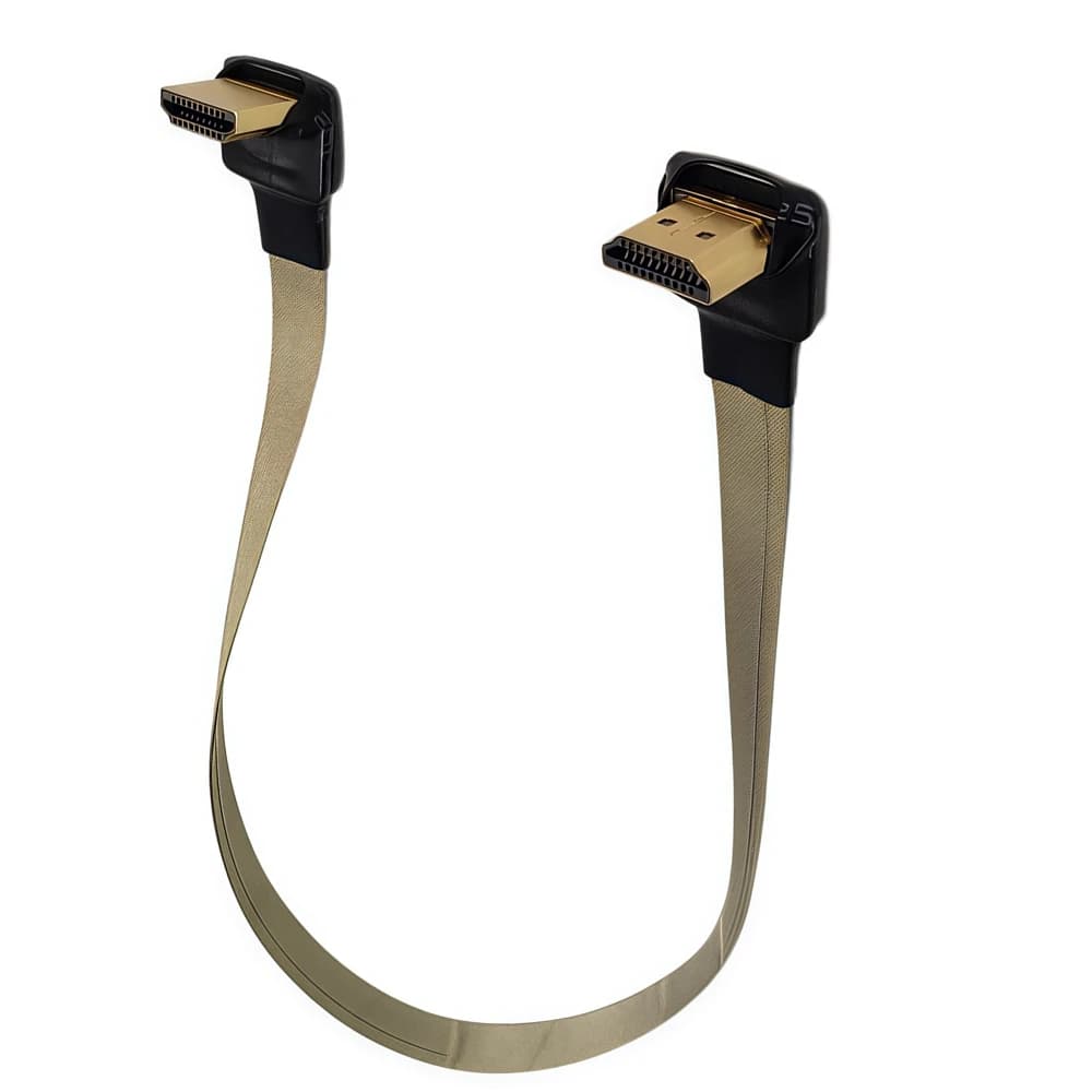 HDMI Cable FPC Plate 50 cm Anti-interference, HDMI Type A Male to Micro HDMI Compatible, for Air Photography with Multi-cooking