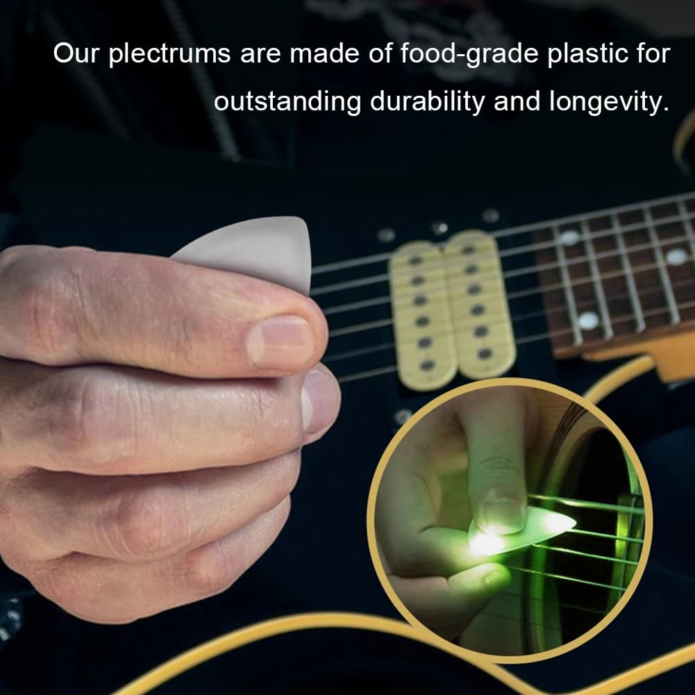 Plettro luminoso per chitarra Touch Strumento musicale a corde Plettro luminoso Plettri per chitarra elettrica per chitarristi elettrici bassi