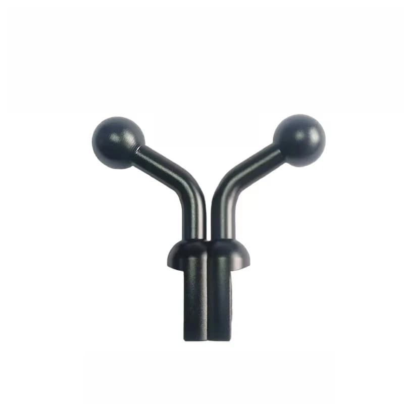 1 pz specchio per moto base fissa testa a sfera storta supporto per telefono cellulare 17mm lega di alluminio accessori per testa a sfera con bocca storta