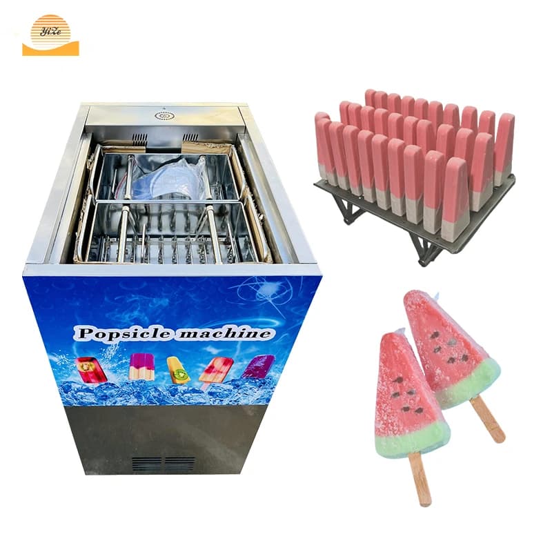 Nuova Macchina Commerciale per Ghiaccioli e Gelati, Produzione di Ghiaccioli con 2/4 Stampi