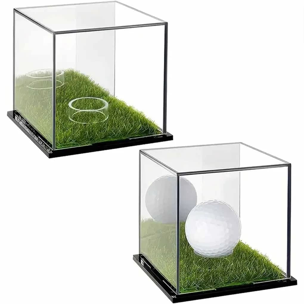 Vetrina per palline da golf di alta qualità Porta baseball quadrato in acrilico Espositore quadrato Porta baseball Vetrina facile da usare