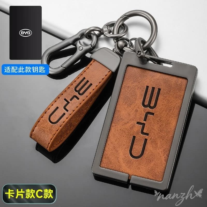 Portachiavi con custodia protettiva per carte NFC, accessorio auto per BYD Han EV Tang DMI Song Pro Qin Plus Dolphin Yuan
