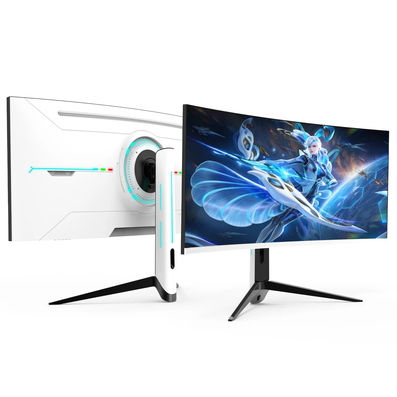 Monitor Curvi 24 32 34 Pollici IPS LCD 144Hz 165Hz 4K 1080P 3440*1440P Schermo da Gaming Ultra Wide per Scrivania