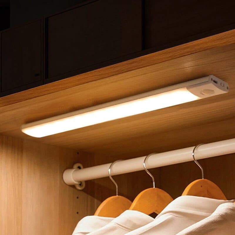 LED Light Bar Motion Sensor USB Rechargeable LED Night Light for Kitchen Wardrobe Lighting 30 cm/40 cm/50 cm Cabinet Light
