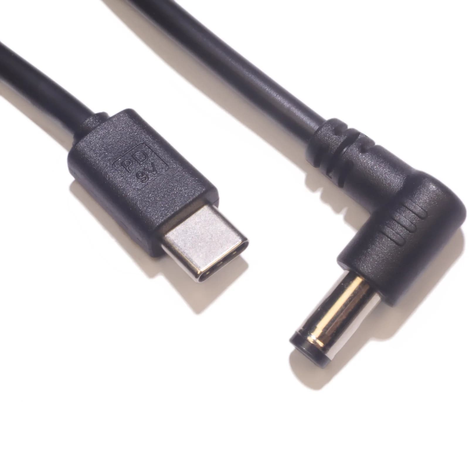 USB Power-Boost Line Type-C UsbC to DC 9/12/20V Converter Adapter Elbow Straight Cable TypeC to 5.5x2.1 5.5x2.5 5521 5525 1M