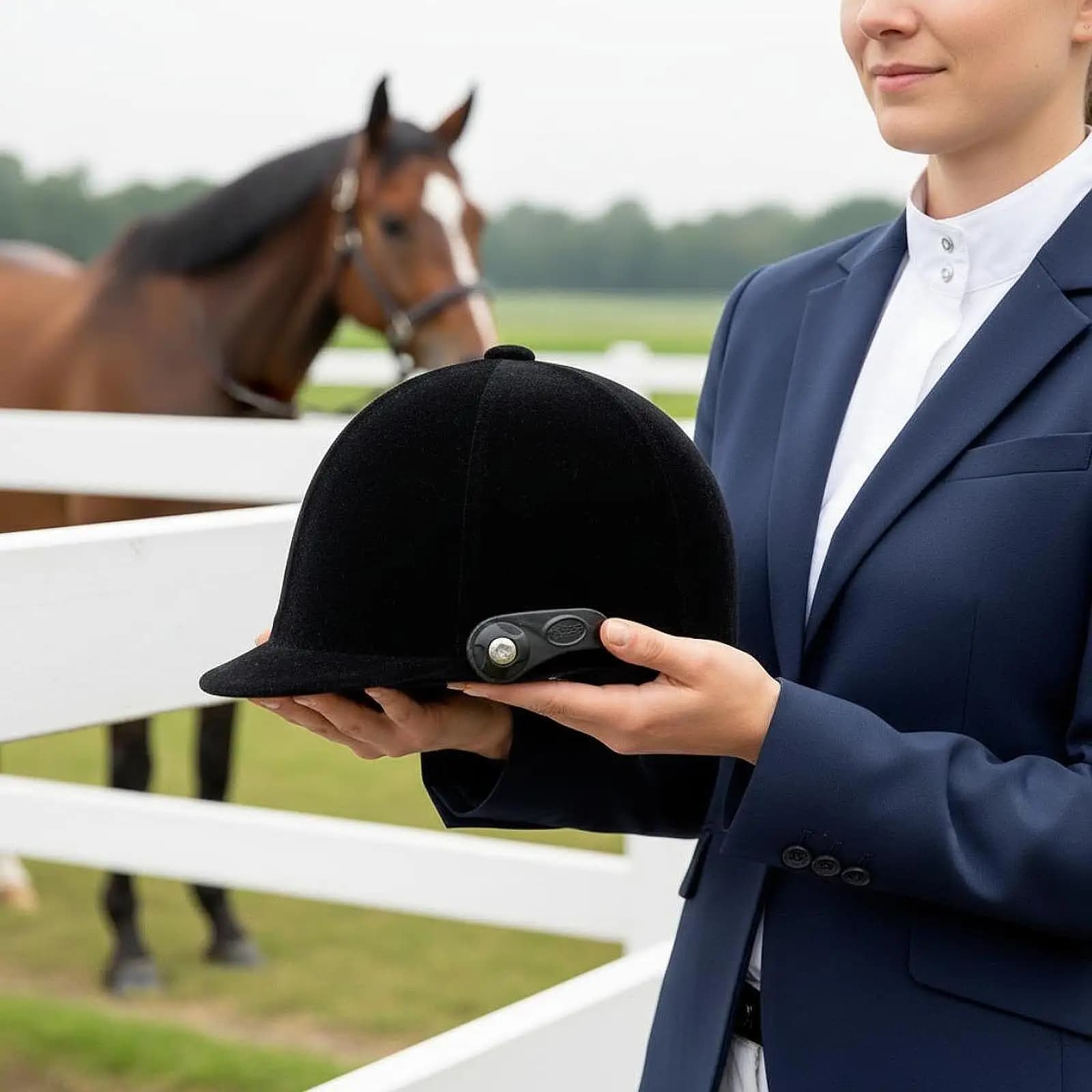 Impact Resistant Horse Riding Helmet Soft Lining Safe Outdoor Cycling Road Bike Cap for Child Equestrian