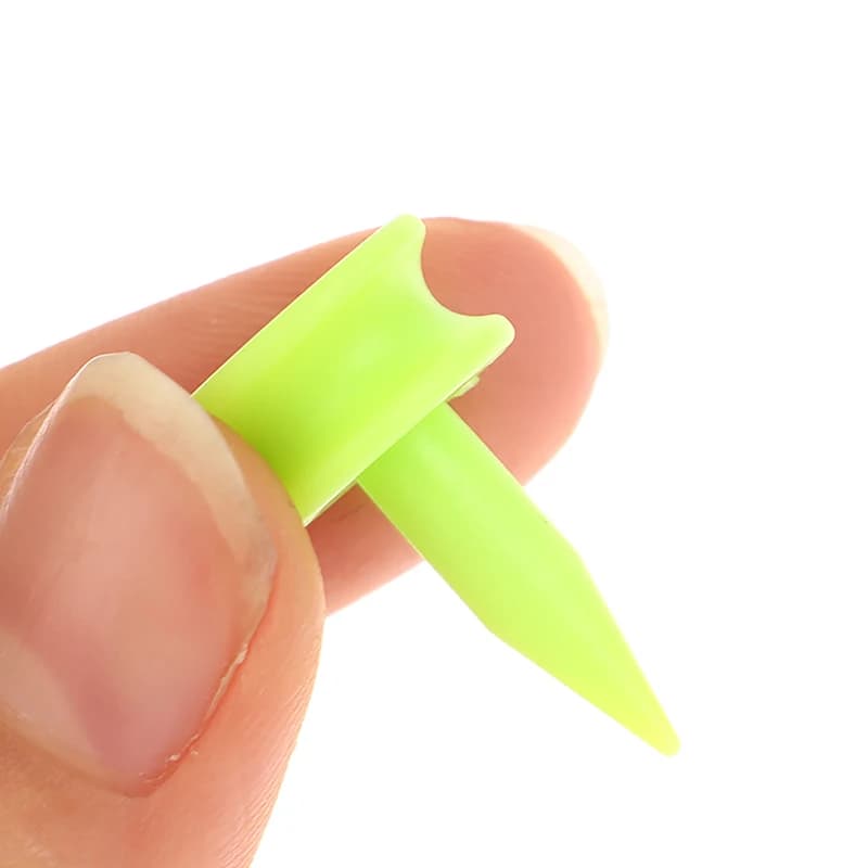 50 Pz/pacco Tees Da Golf Professionali 25MM 0.98' Castello Verde Golfer Accessorio Tees Da Golf In Plastica Perfetto Per Teagliare La Palla