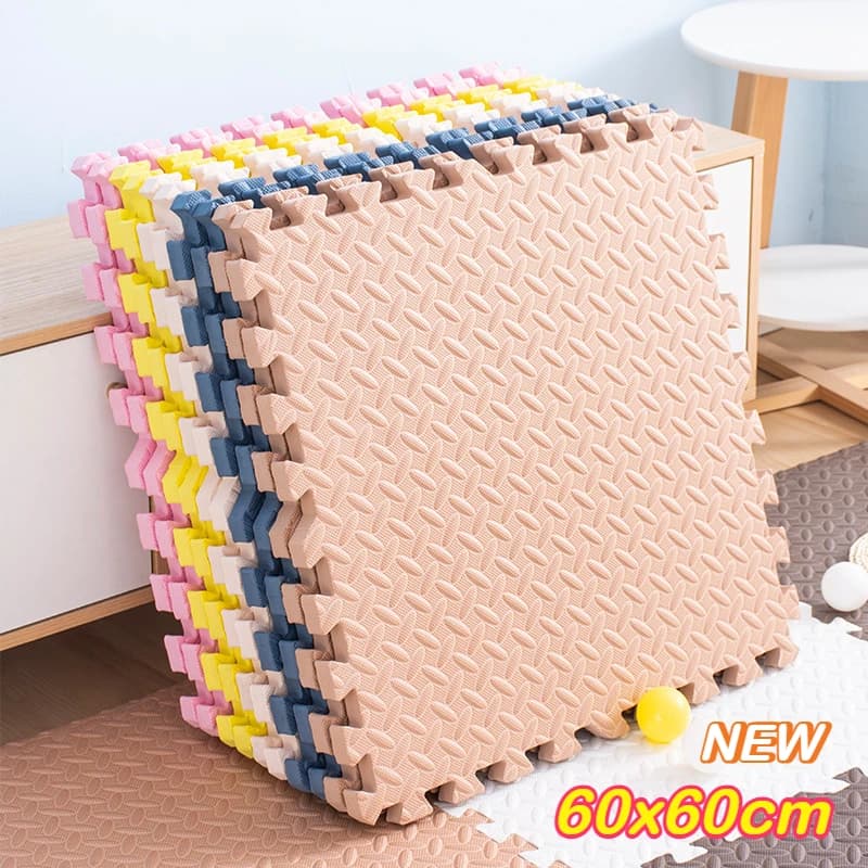 Nuovo 60x60 cm Camera dei bambini Puzzle Tappeto Schiuma EVA Interbloccaggio Tappetino per esercizi antiscivolo Baby Playroom Palestra Tappetino Decorazioni per la casa