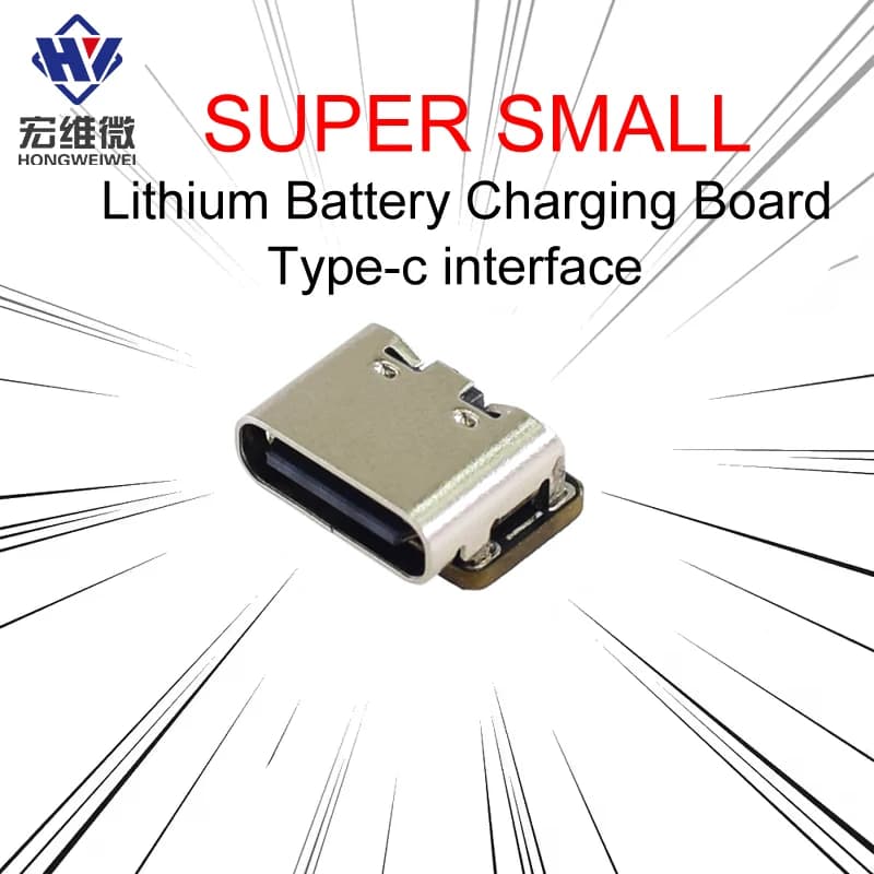 1-10PCS Mini Lithium Battery Charging Card Module 3.7V 4.2V 18650 Lithium Charger Protection Card Type C Interface