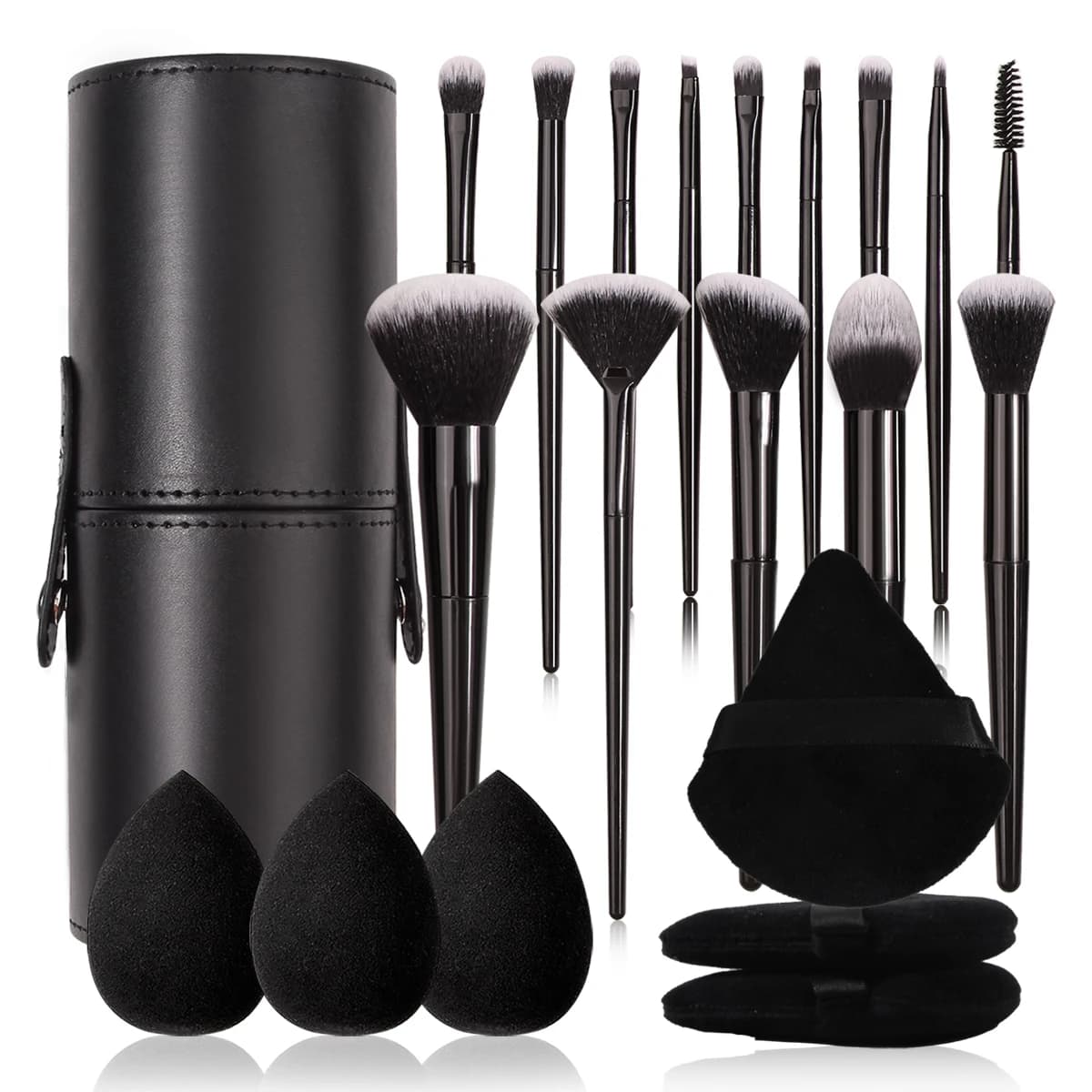 3~21 Pieces Fashionable Makeup Brushes Cosmetic Brushes for Soft Hair with Makeup Brushes Egg Beauty and Cypriot Blow