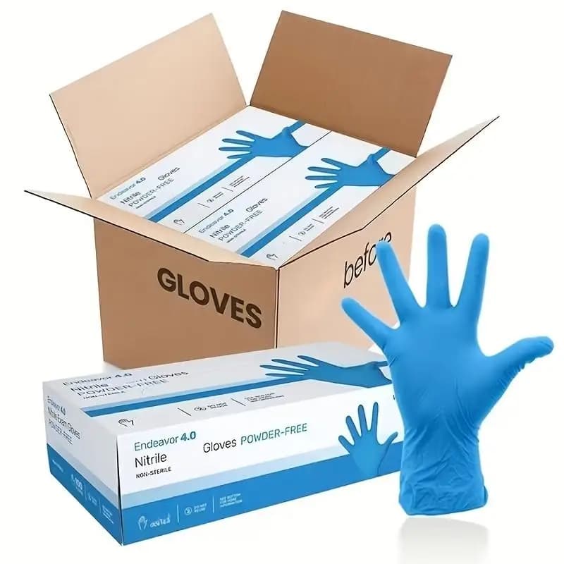 Guanti in nitrile blu resistenti, leggeri, versatili e adatti per estetica, parrucchieri, pulizie e tatuaggi