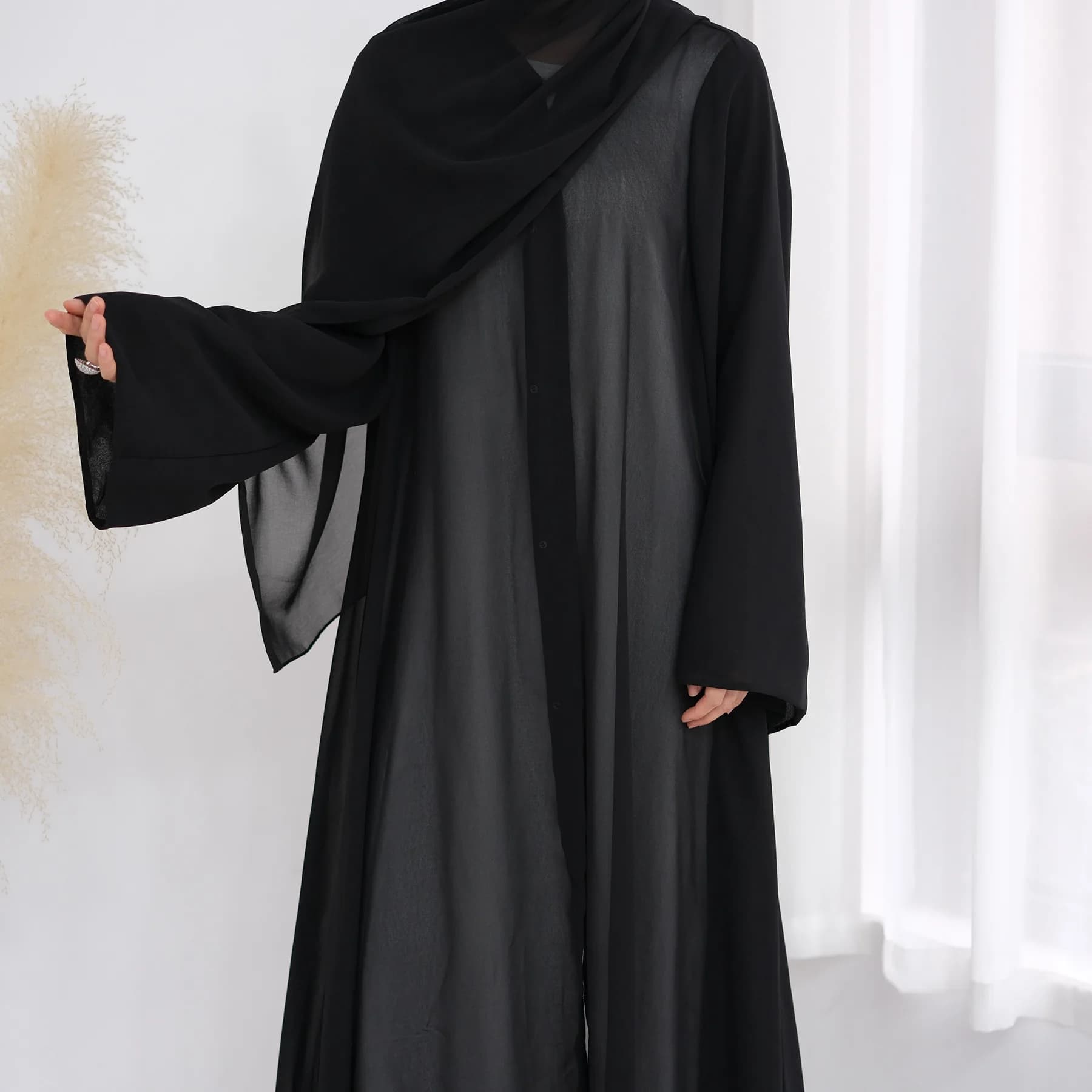 Luxury Hijab Dress Muslim Sets for Women Dubai Abaya Turkey Kaftan Kebaya Islam Clothing Femme Musulmane Jalabiya Robe Vestidos