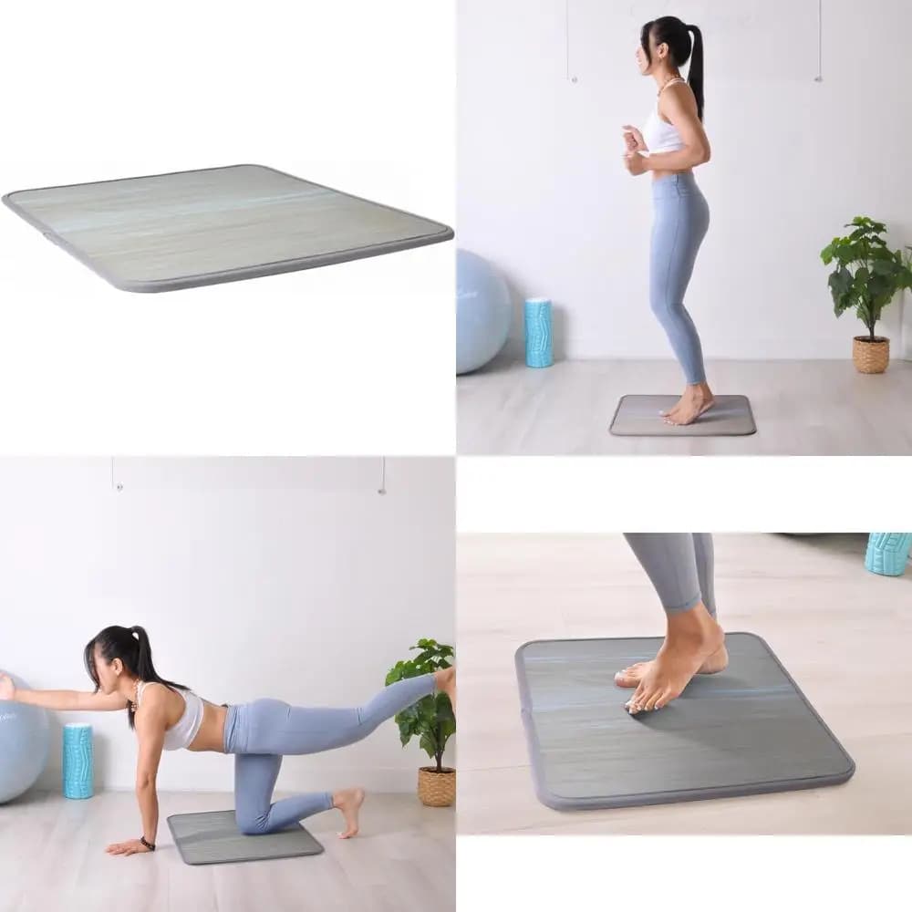 Mid-inch thick exercise pad for pilates exercises, meditation and floor - Ideal for joint support and comfort during jump rope,