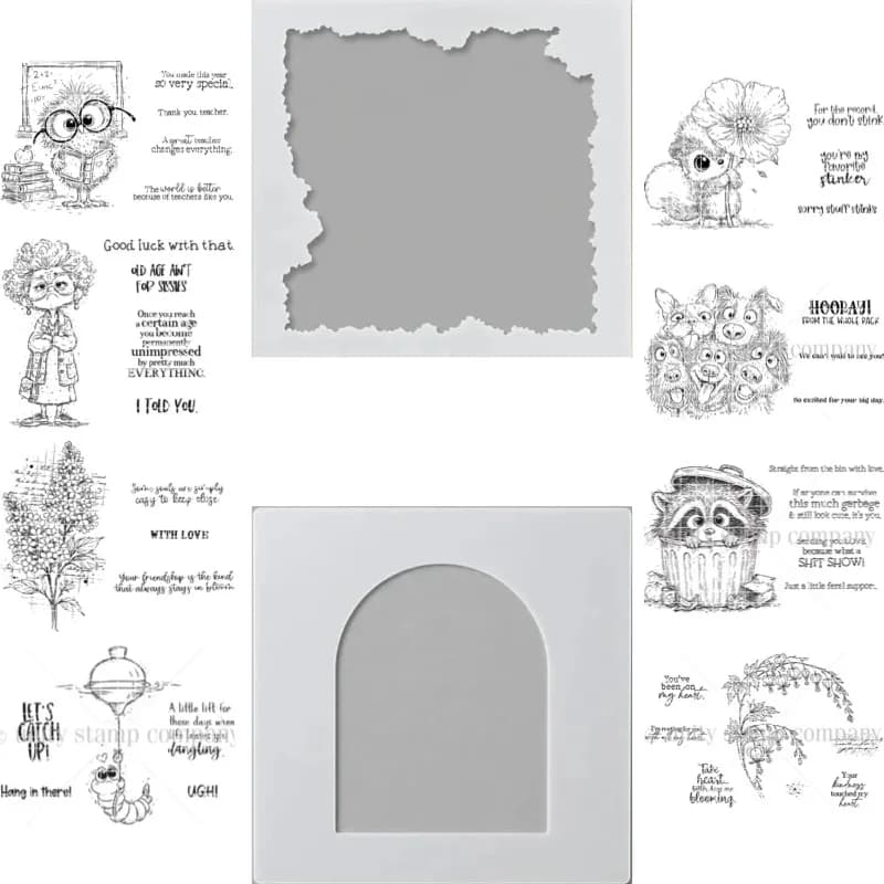 Caterpillar Is Holding Something in Its Hand Metal Cutting Dies and Stamps DIY Scrap Booking Card Stencil Paper Cards Handmade