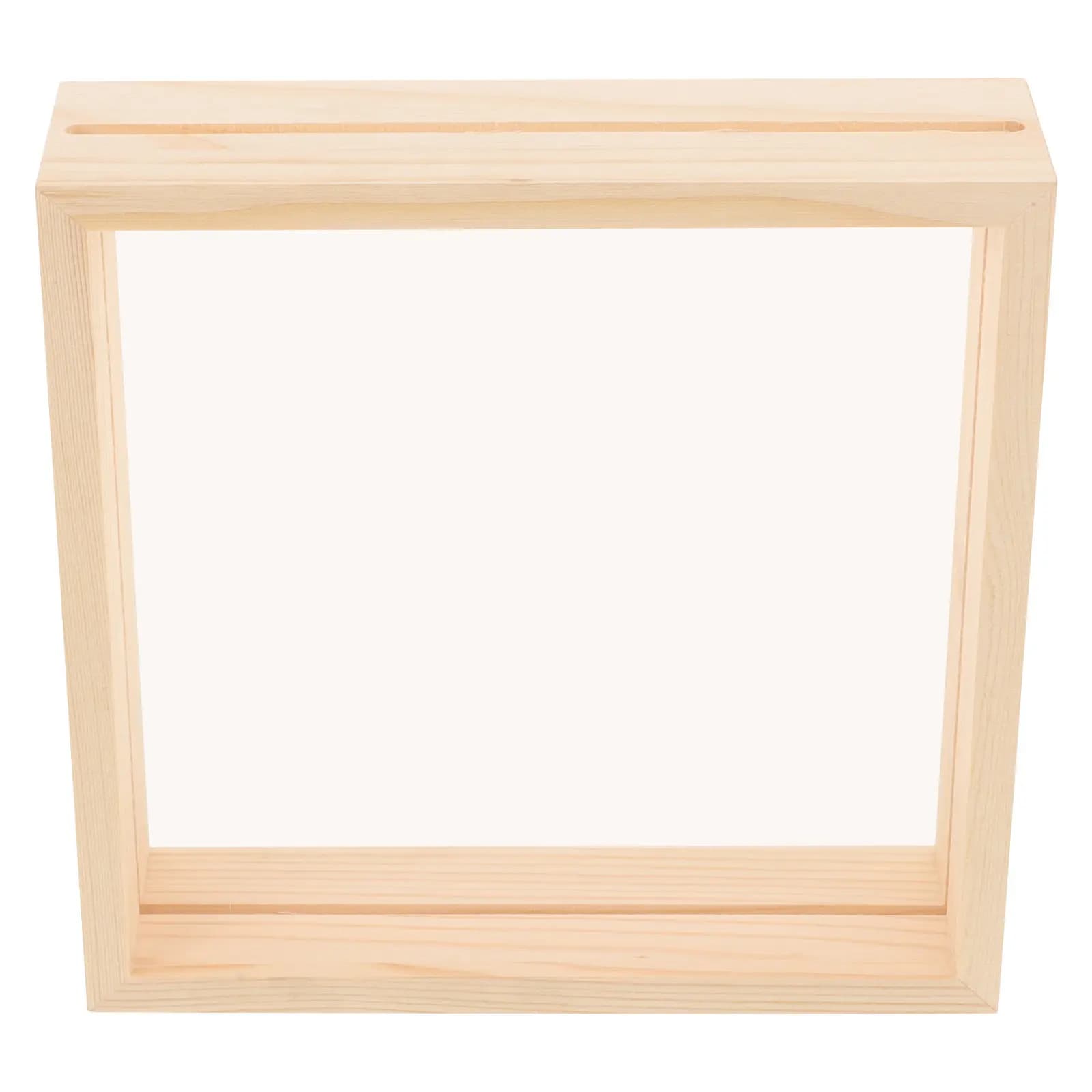 Cornice Quadrata per Foto, Robusta Base da Tavolo, Porta Fiori Pressati, Cornice per Piante Essiccate, Decorazione Domestica, Espositore per Farfalle