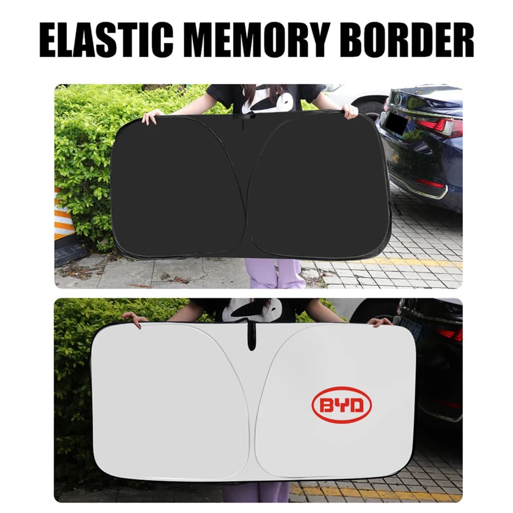 Summer Heat‑Insulating Car Windshield Sun Shade For BYD Atto 3 Seal Dolphin Han Tang Song Yuan Fold‑able Sun‑Protection Visor Sh