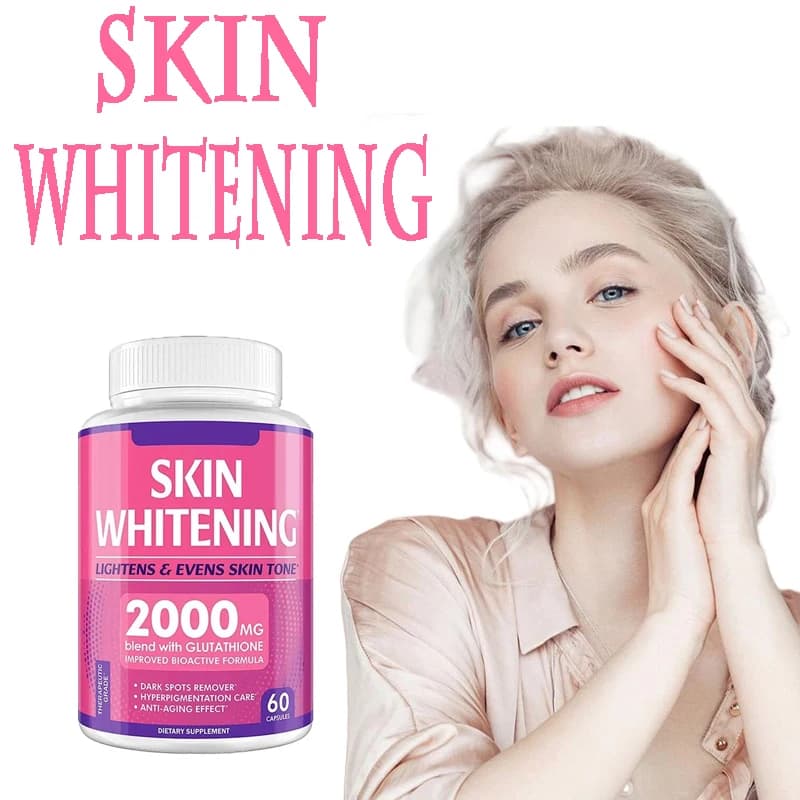 1 flacone da 2000 mg di collagene+glutatione+vitamina C con effetto schiarente naturale, riduce la melanina sulla pelle e sul viso