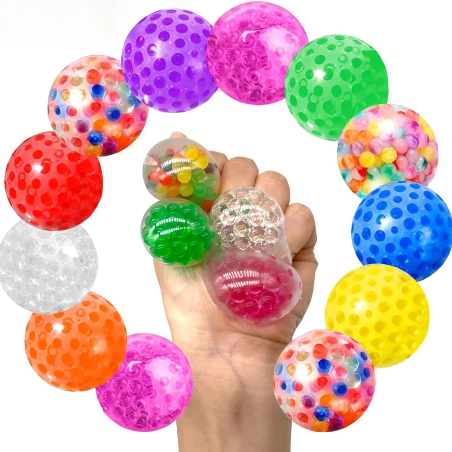 Set di Mini Palline Antistress Morbide da 1,3 Pollici, Giocattoli Sensoriali per Alleviare Stress e Ansia, per Bambini e Adulti