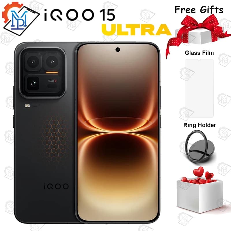 IQOO 15 Ultra 5G Mobile Phone 6.83" 144Hz 2K AMOLED Snapdragon 8 Elite 7800mAh 100W 50MP Camera Unlocked Smartphone