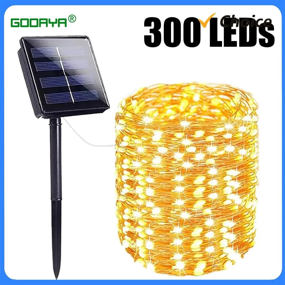 Luci a corda solari Lucine solari impermeabili per esterni 8 modalità Luci natalizie solari per decorazioni di nozze nel patio del giardino