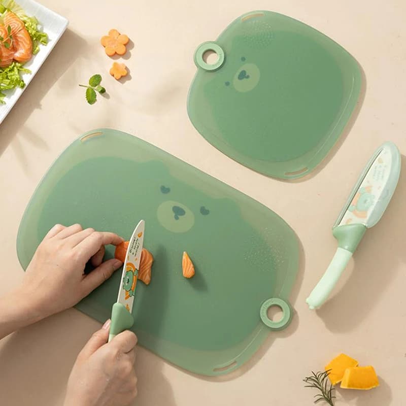 1 pz tagliere da cucina per uso alimentare antibatterico anti-muffa tagliere per alimenti per bambini per frutta verdura carne