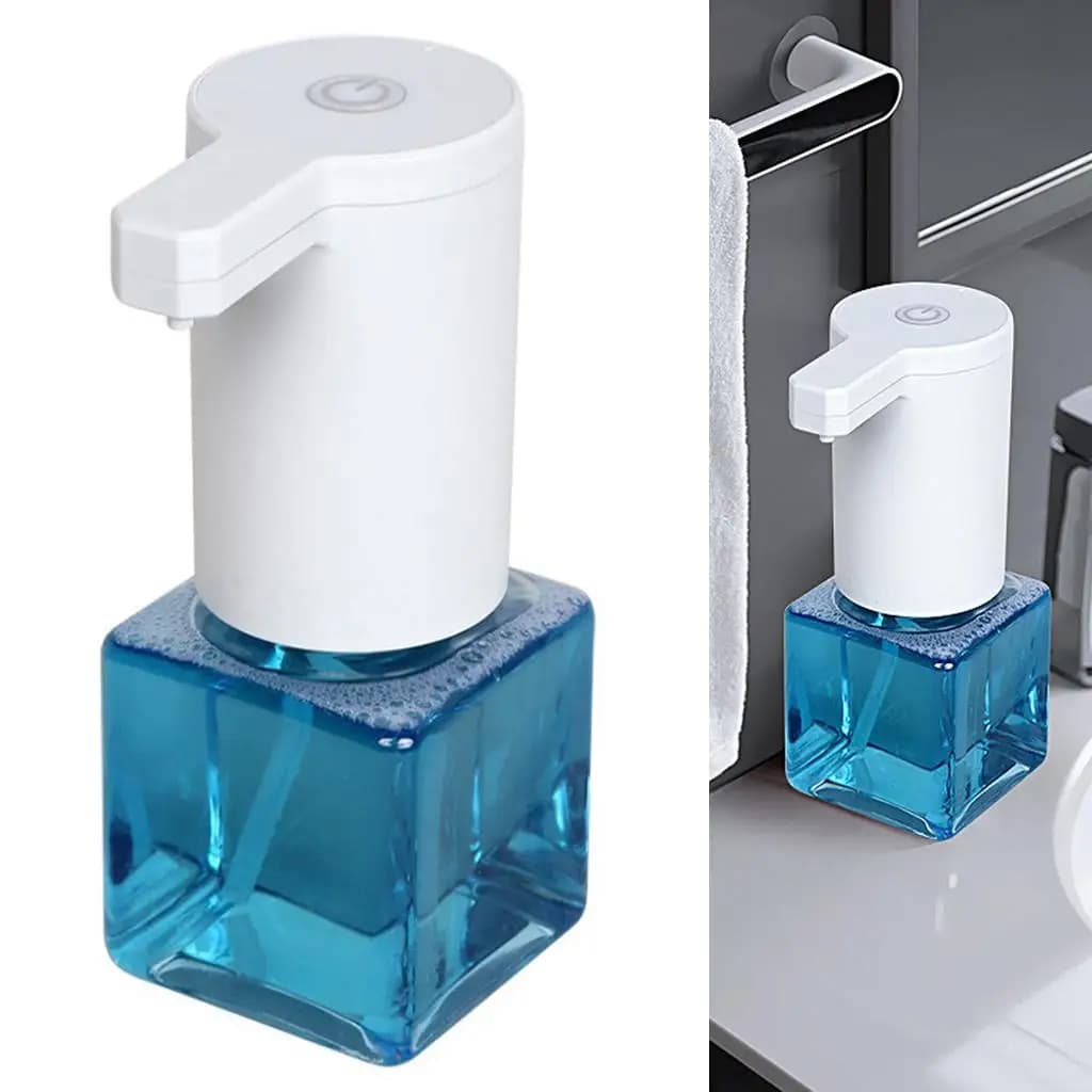 Dispenser di sapone schiumogeno Dispenser automatico di sapone Dispenser di sapone per le mani, 1200 mA integrato
