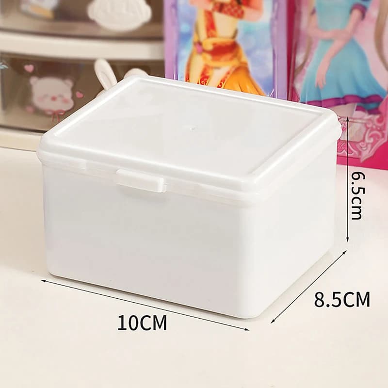 1/2PCS Korean Transparent Storage Box Card Photocard Storage Box Photo Card Organizer Classification Flip Box