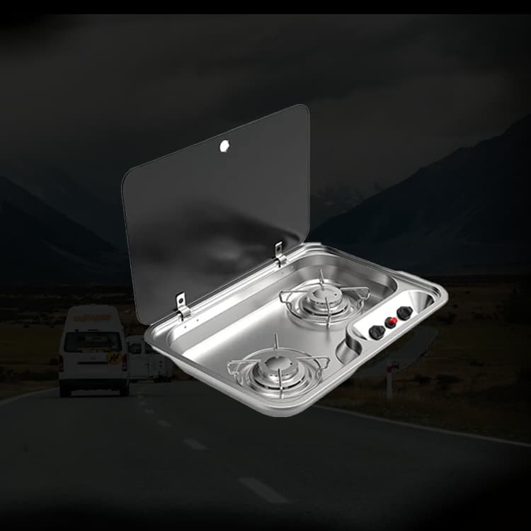 SY-910 Fornello a gas per camper in acciaio inossidabile 304 Accessori da campeggio portatili Apparecchio di cottura per camper