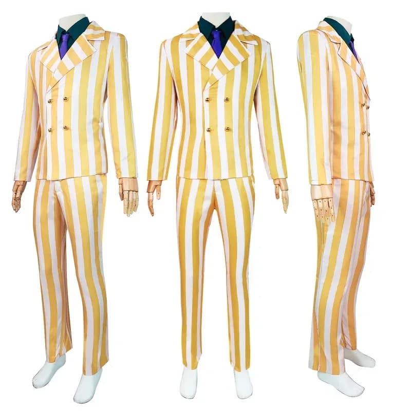 NewAnime Borsalino Costume Cosplay Ammiraglio Kizaru Mantello E Uniforme Vestito di Halloween Navy Costumi di Prestazioni Generali2025
